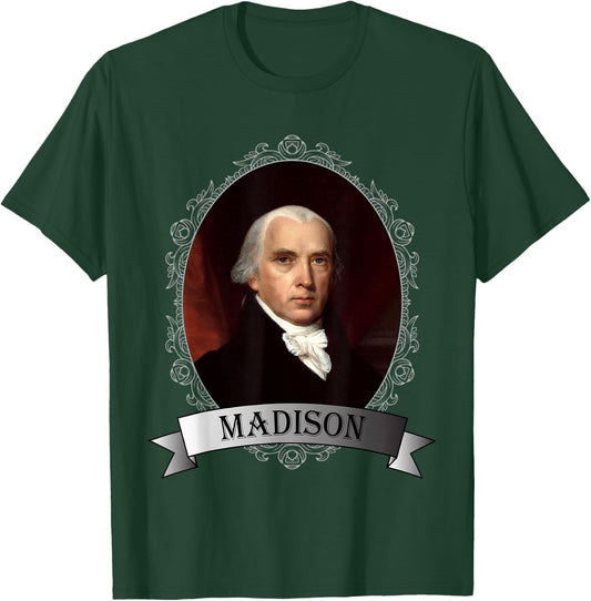 President James Madison Portrait T-Shirt - T-Shirt | Forest