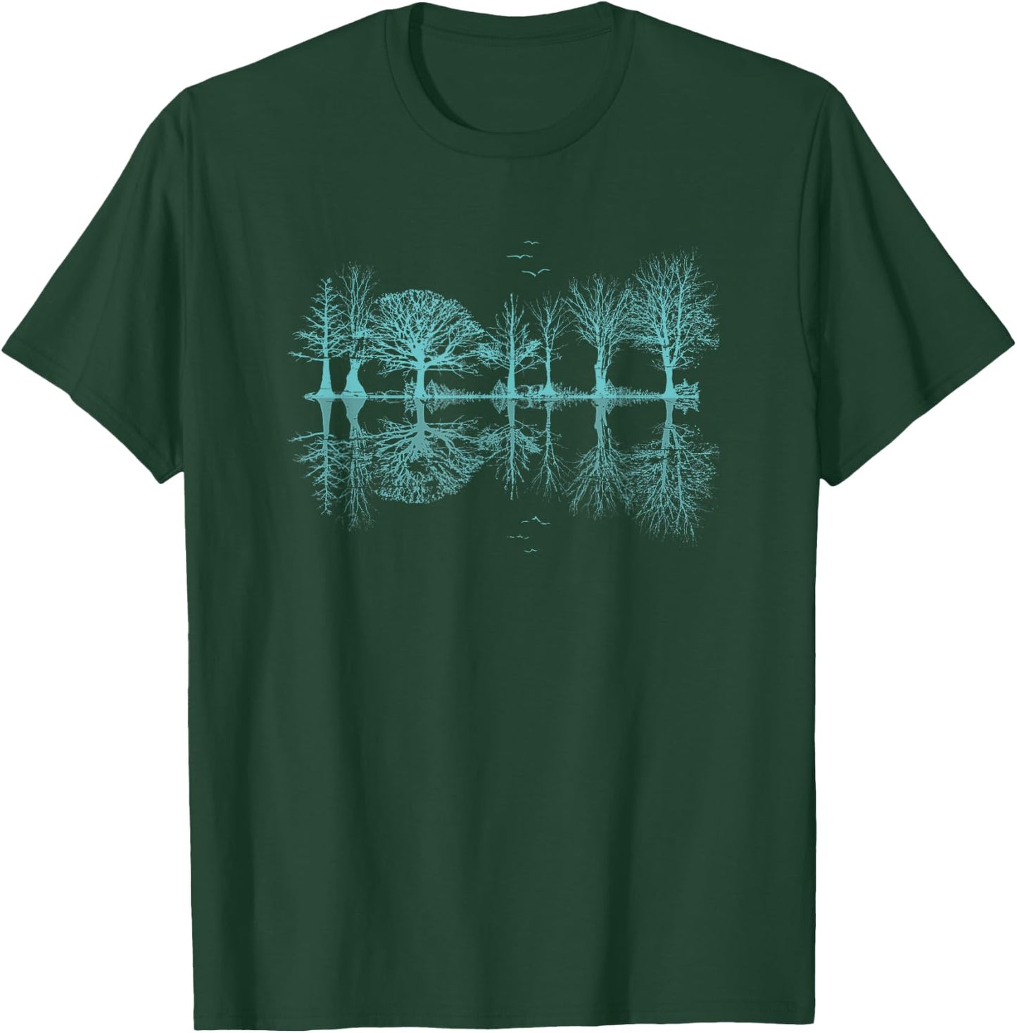 Outdoor Forest Trees Reflection Wildlife Nature T-Shirt - T-Shirt | Forest