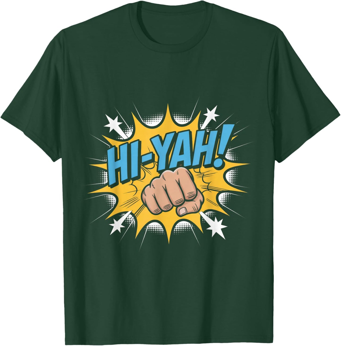 Karate Chop Hi-Yah Comic Pop Art T-Shirt - T-Shirt | Forest