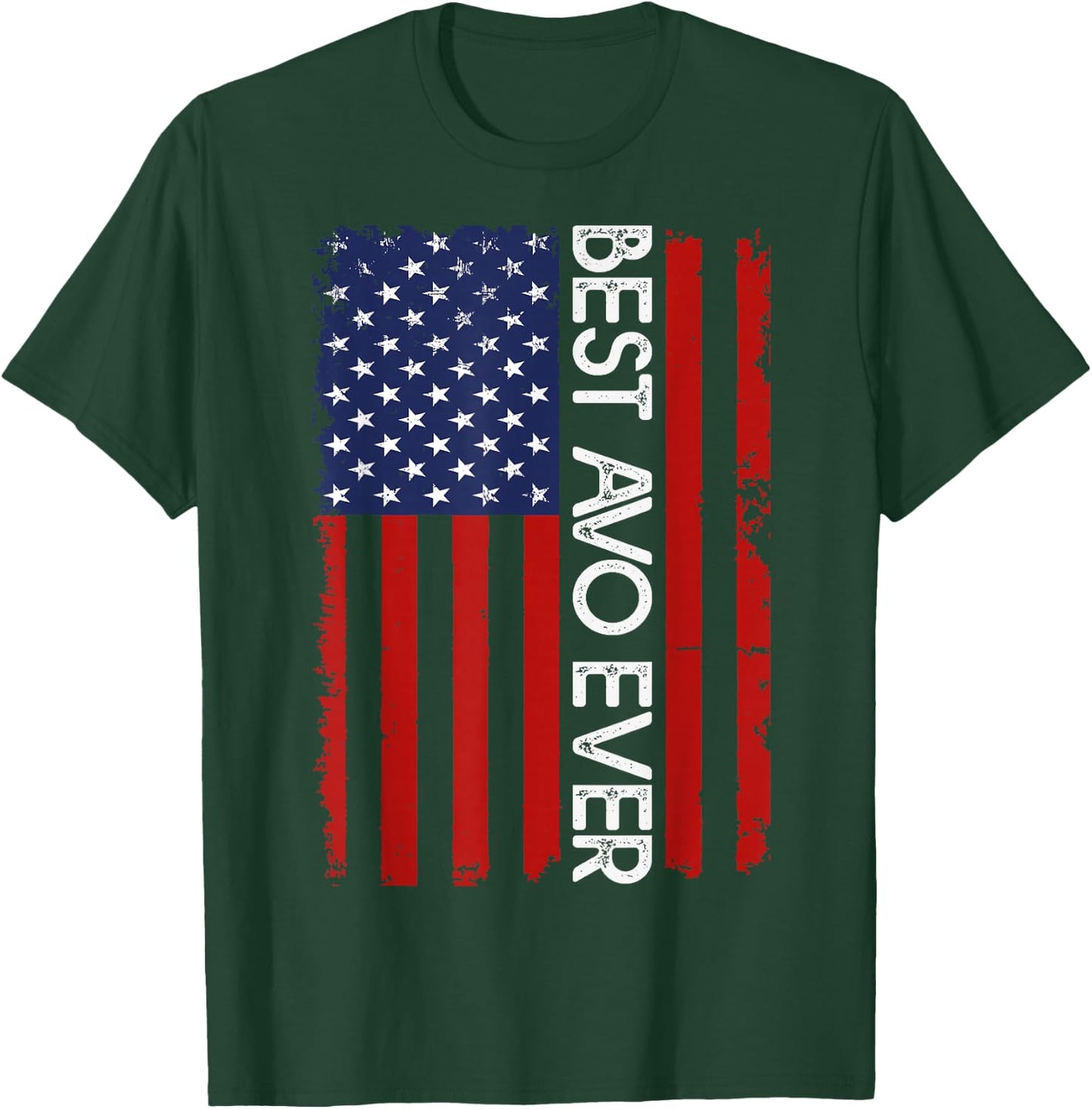 Best AVO Ever Vintage American Flag Fathers Day T-Shirt - T-Shirt | Forest