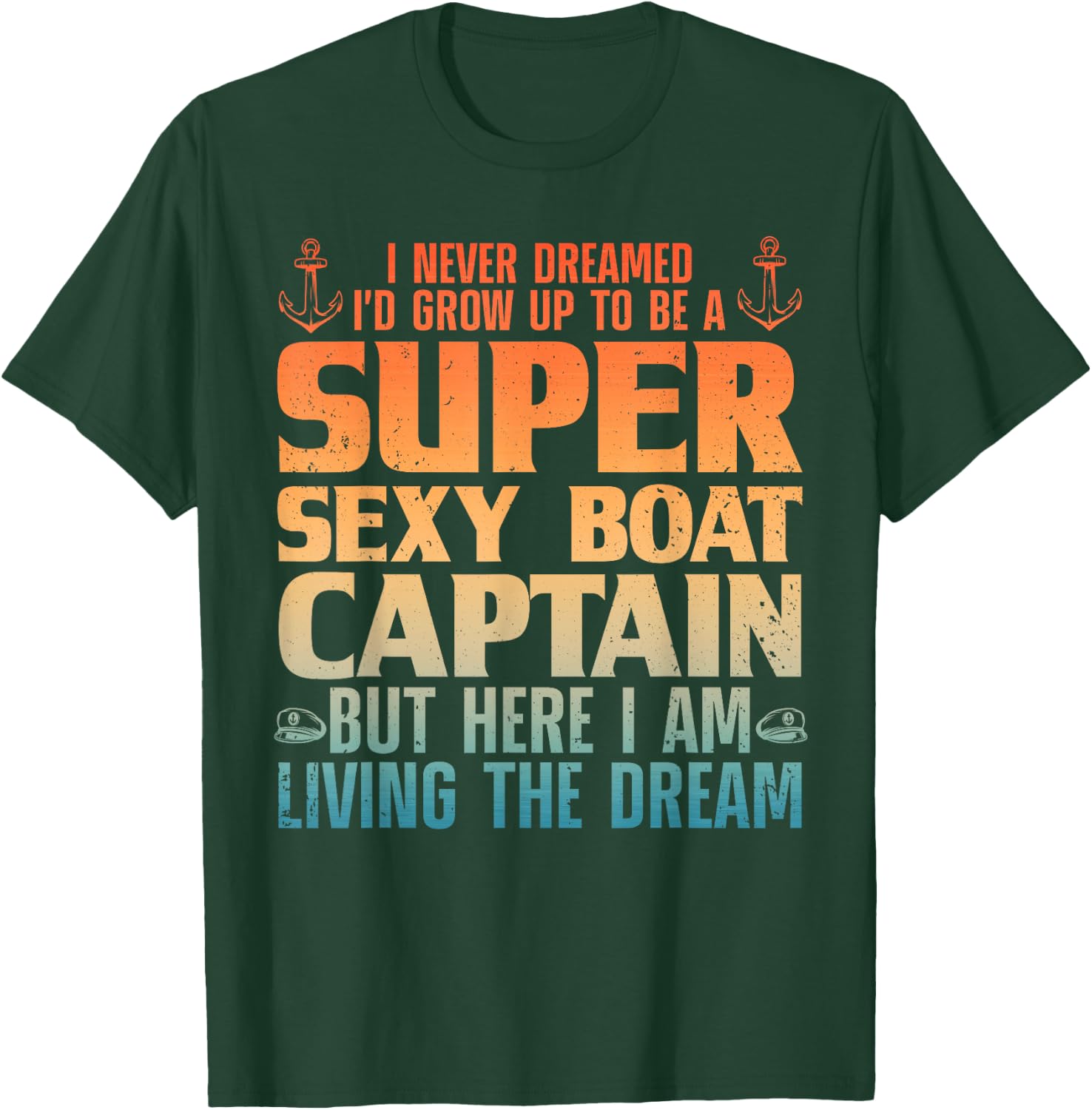 Cool Boat Captain Women Sail Pontoon Boating Boater T-Shirt - T-Shirt | Forest