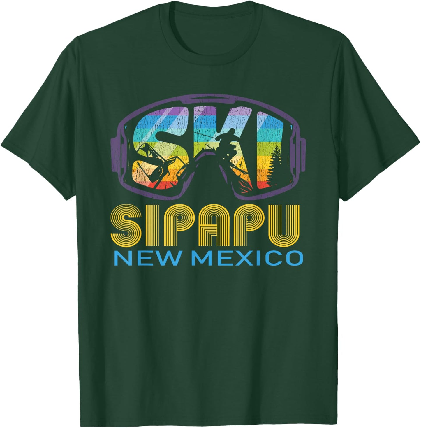 Ski Sipapu New Mexico Skiing Vacation T-Shirt - T-Shirt | Forest