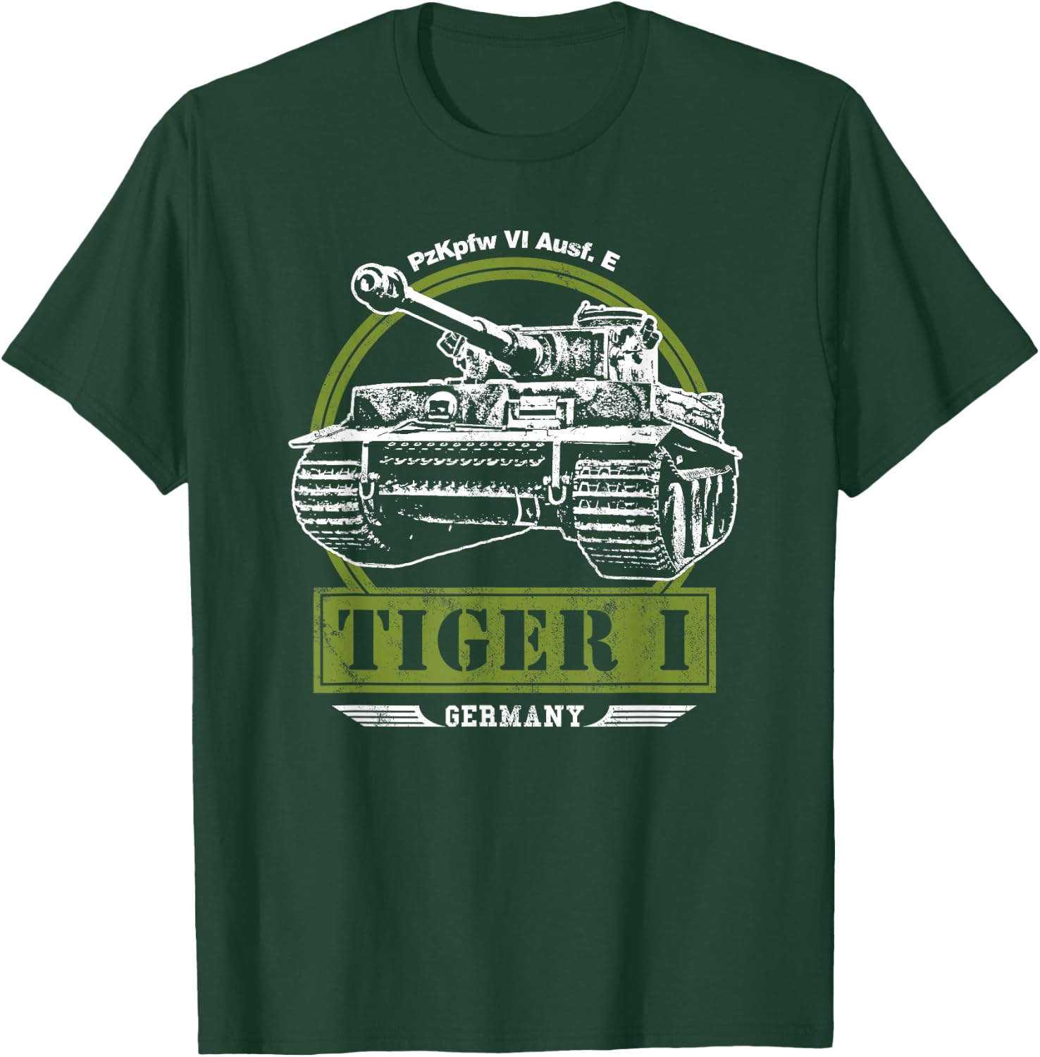 Tiger I WW2 Tank T-Shirt - T-Shirt | Forest
