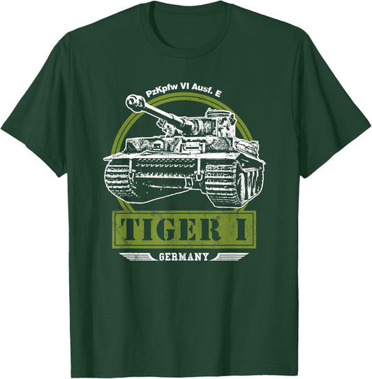 Tiger I WW2 Tank T-Shirt - T-Shirt | Forest