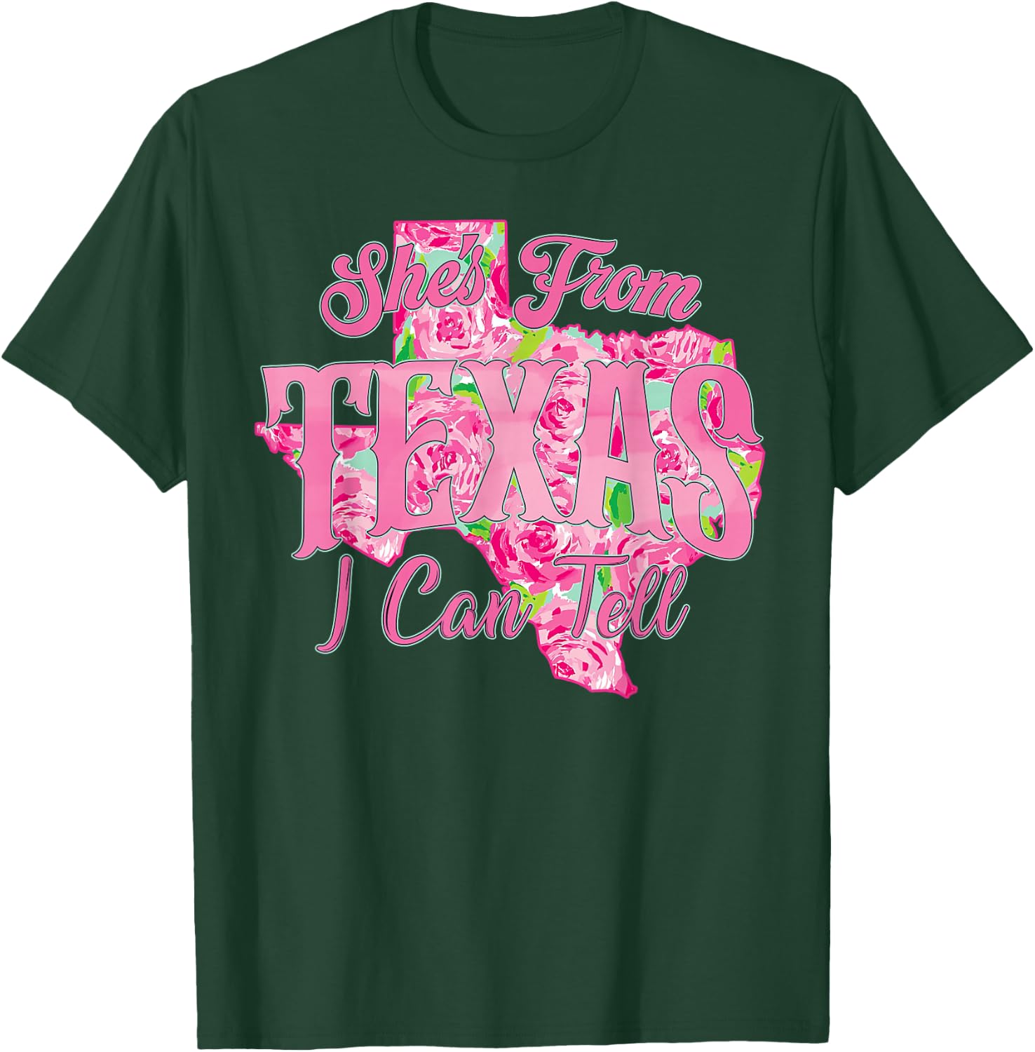 She's from Texas I Can Tell Retro Vintage Texas Girl T-Shirt - T-Shirt | Forest