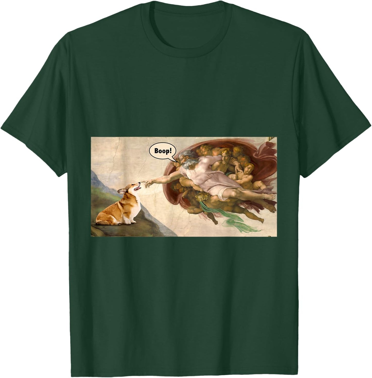 Boop The Snoot of Welsh Corgi Funny Korgi Dog Meme T-Shirt - T-Shirt | Forest