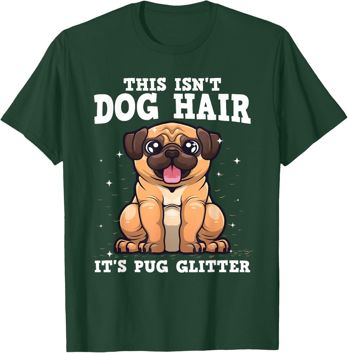 Funny Pug Design Men Kids Pug Dog Animal Lovers T-Shirt - T-Shirt | Forest