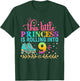 Skating Daughter Birthday 9 Years Old Girl 9th B-day Funny T-Shirt - T-Shirt | Forest