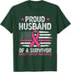 Proud Husband Of Survivor Breast Cancer Awareness Supporter T-Shirt - T-Shirt | Forest