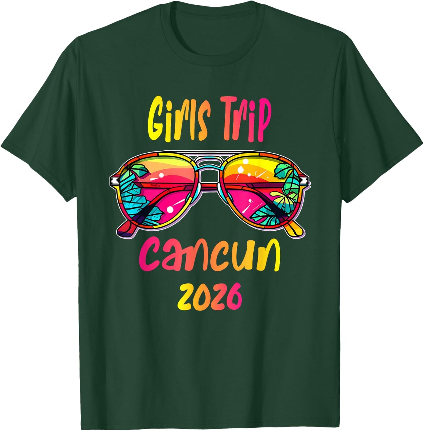 Girls Trip Cancun 2026 T-Shirt - T-Shirt | Forest