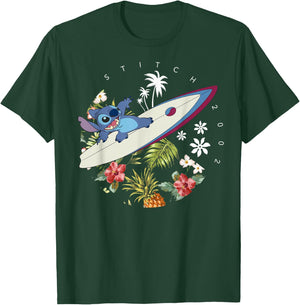 Disney Lilo & Stitch Surfing Stitch 2002 T-Shirt - T-Shirt | Forest