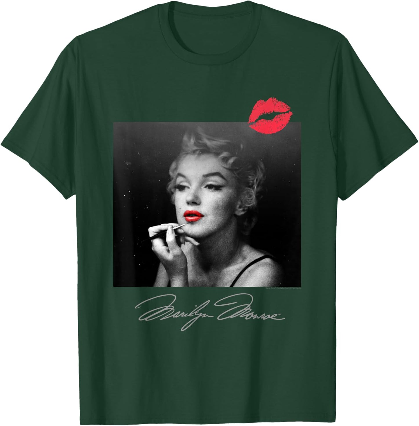Marilyn Monroe Makeup Room Kiss Small T-Shirt - T-Shirt | Forest