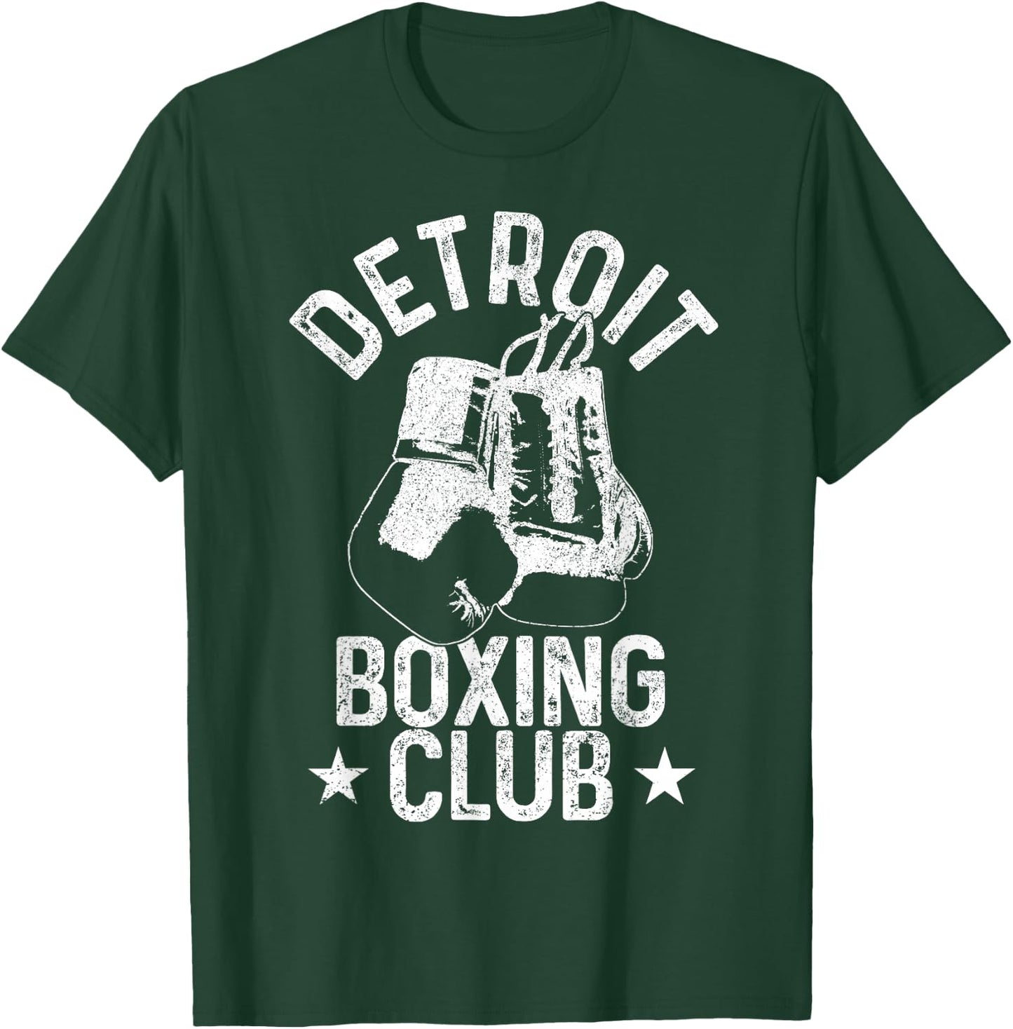 Boxing Detroit Michigan Martial Arts Boxer T-Shirt - T-Shirt | Forest