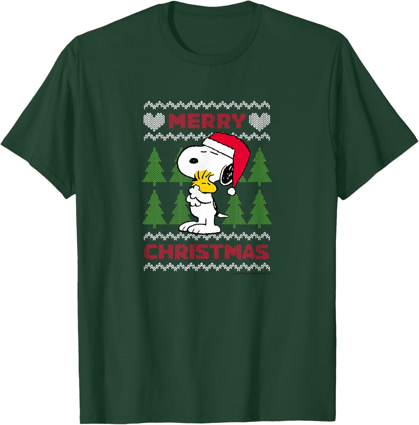 Peanuts - Christmas Snoopy Sweater T-Shirt - T-Shirt | Forest