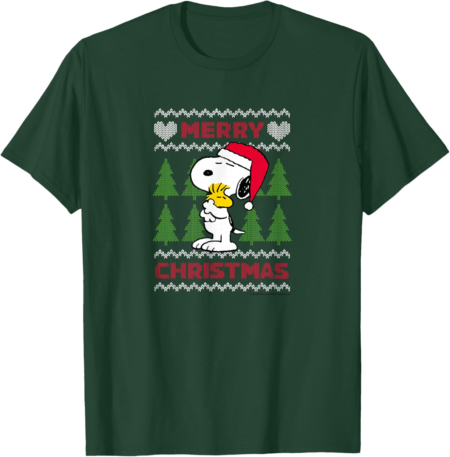 Peanuts - Christmas Snoopy Sweater T-Shirt - T-Shirt | Forest
