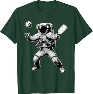 Space Astronaut Playing Pickleball For Pickle Ball Player T-Shirt - T-Shirt | Forest