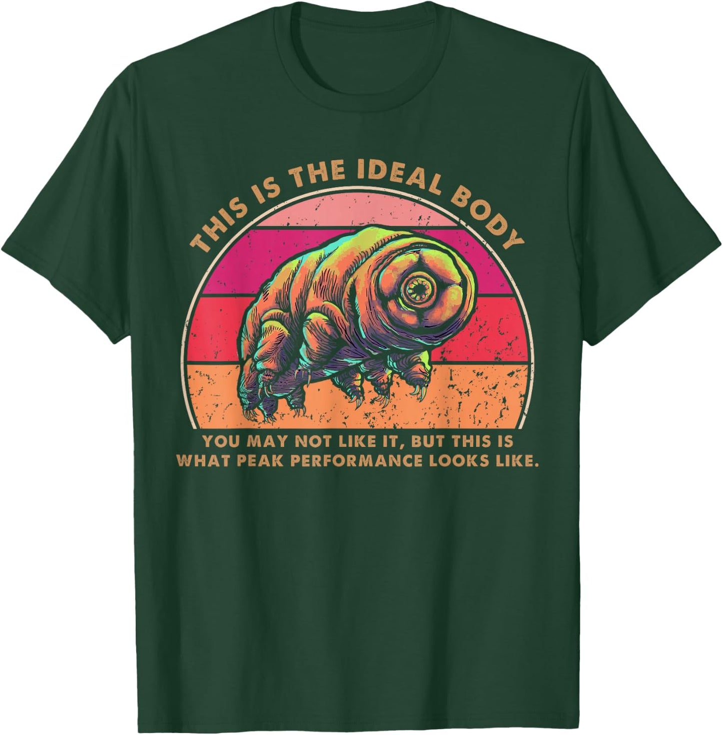 Ideal Body Funny Tardigrade Water Bear Moss Piglet T-Shirt - T-Shirt | Forest
