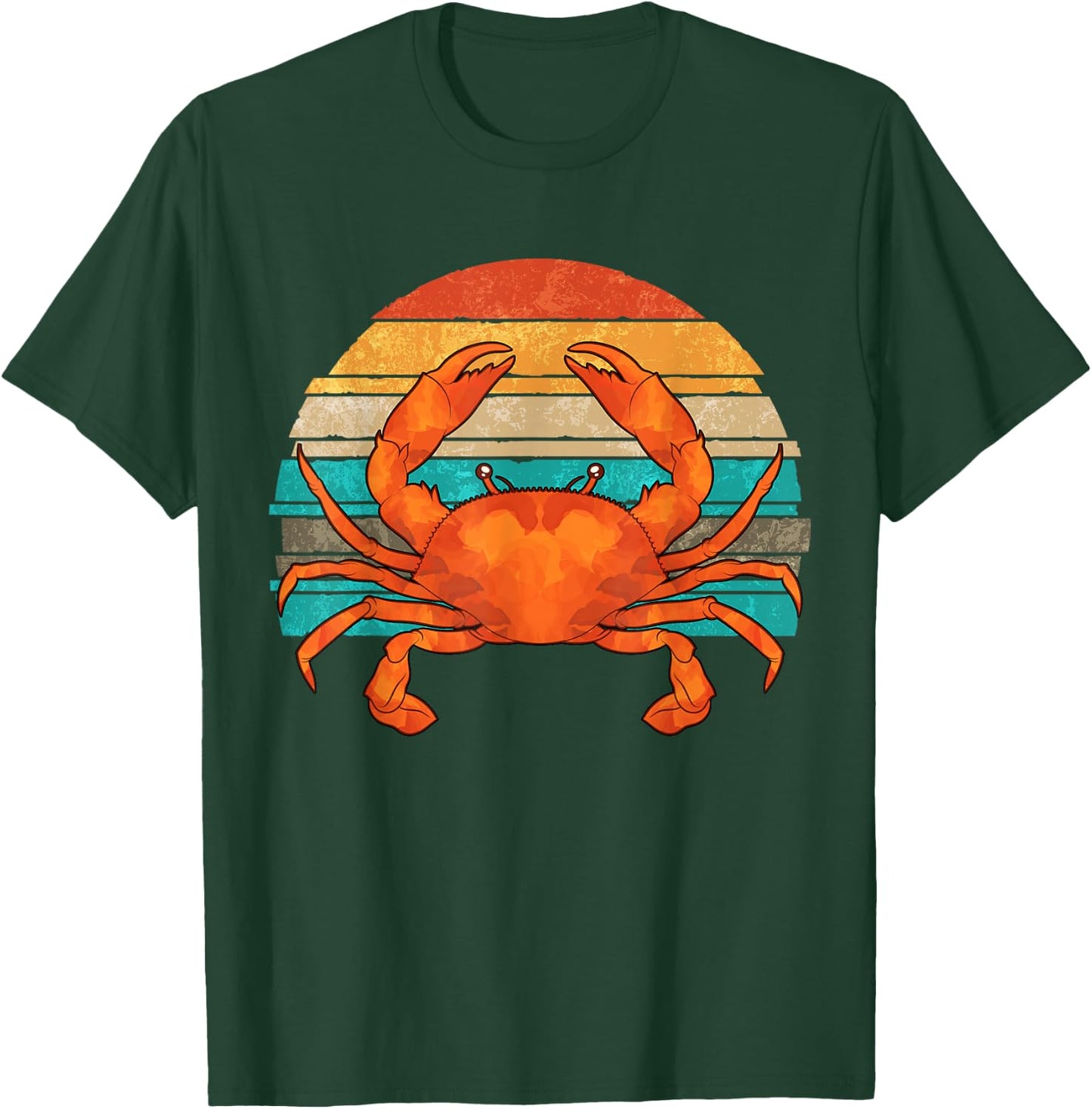 Retro Seafood Crab Lover Crabbing Sea Animal Crab T-Shirt - T-Shirt | Forest