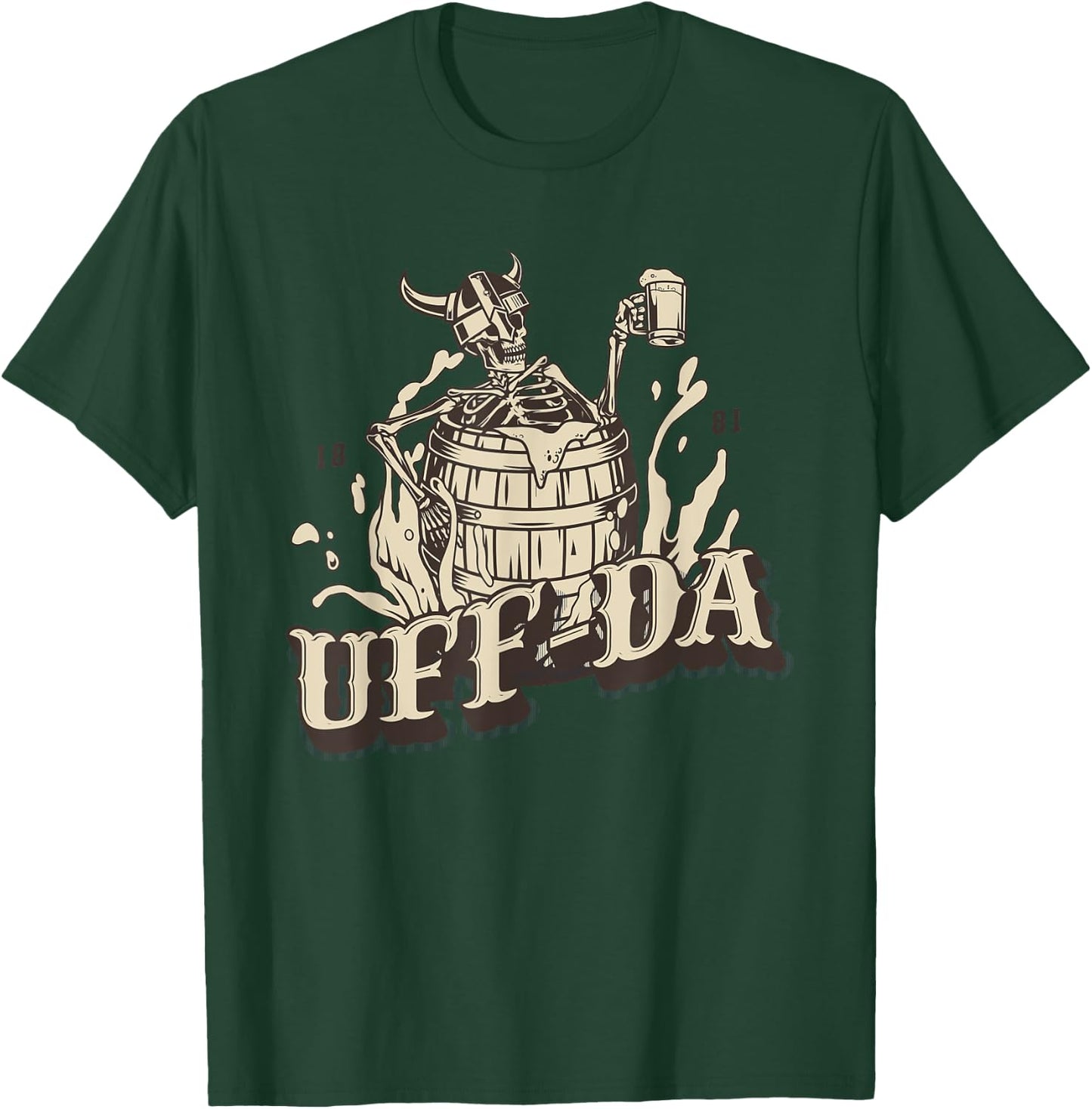 Funny Scandinavian Uff Da popular Nordic Quotes and Sayings T-Shirt - T-Shirt | Forest