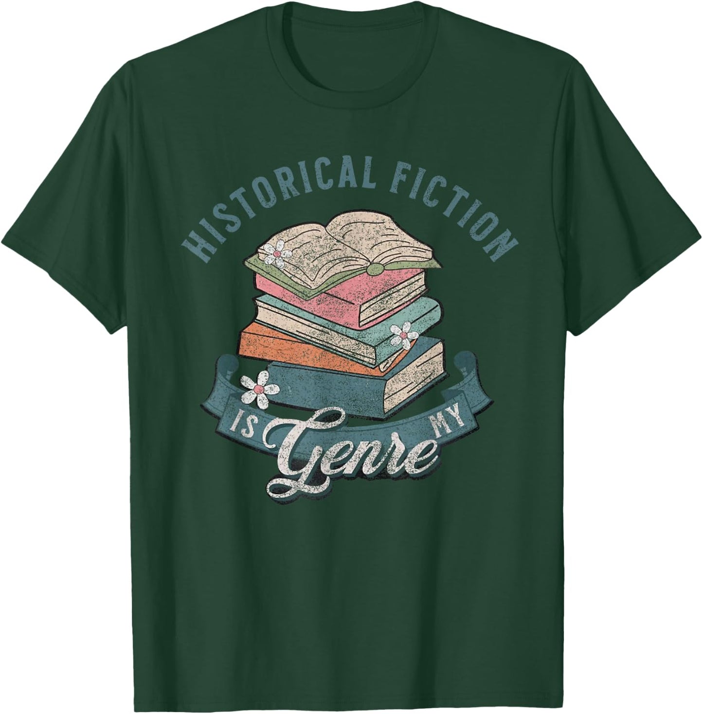 Cute Historical Fiction Genre Book Lover For Avid Reader Bo T-Shirt - T-Shirt | Forest