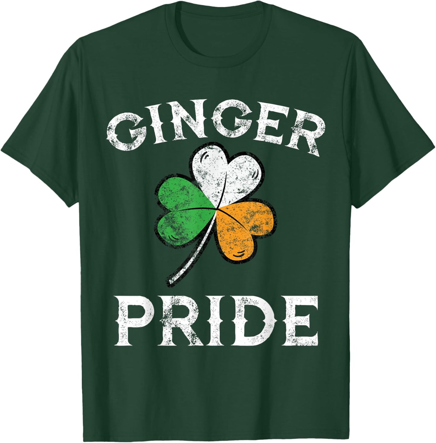 Awesome Ginger Pride St Patricks Day Irish Flag Clover Shirt T-Shirt - T-Shirt | Forest