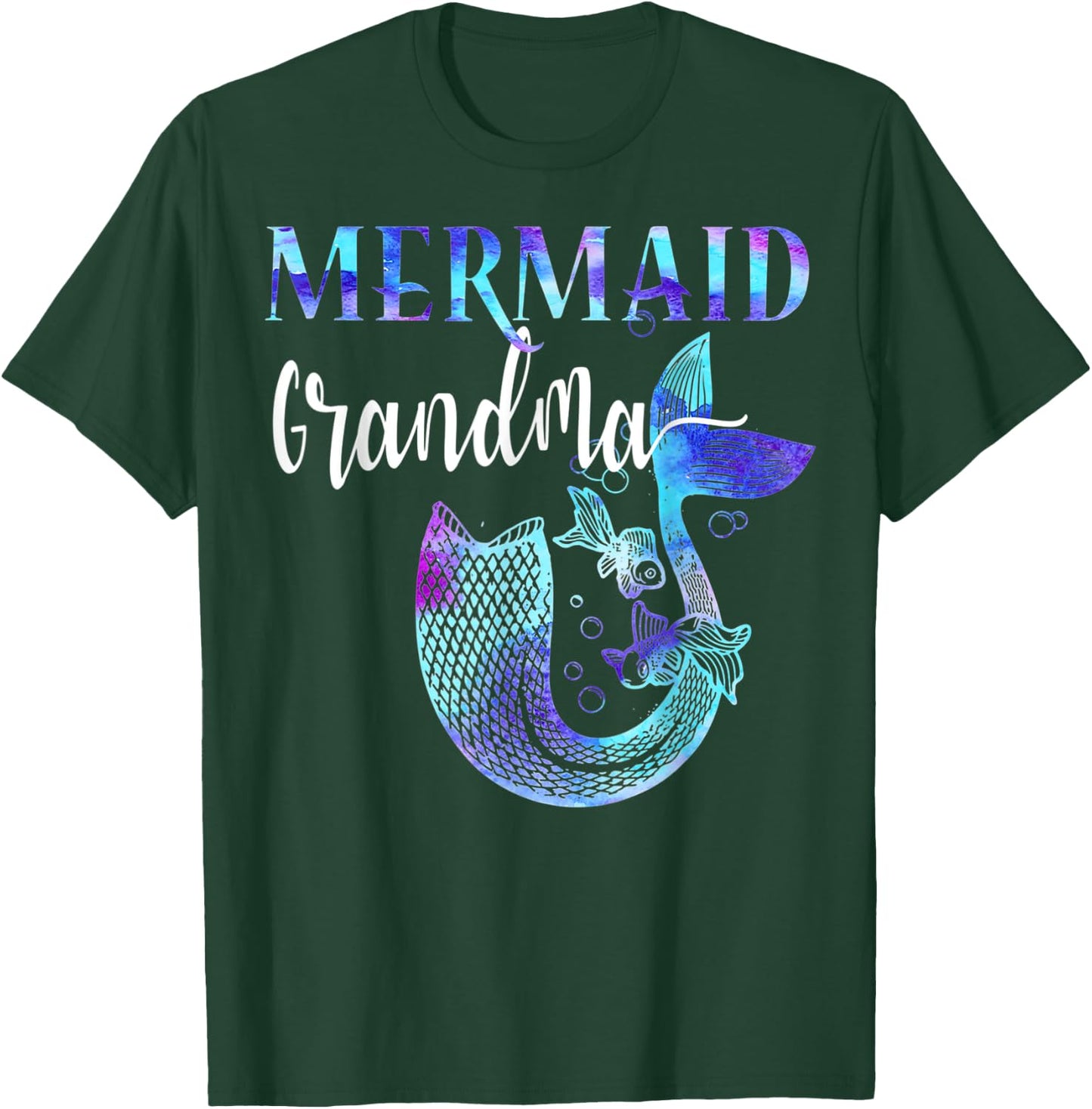 Girl Birthday Party Outfit Grandma Mermaid Grandma Shirt T-Shirt - T-Shirt | Forest