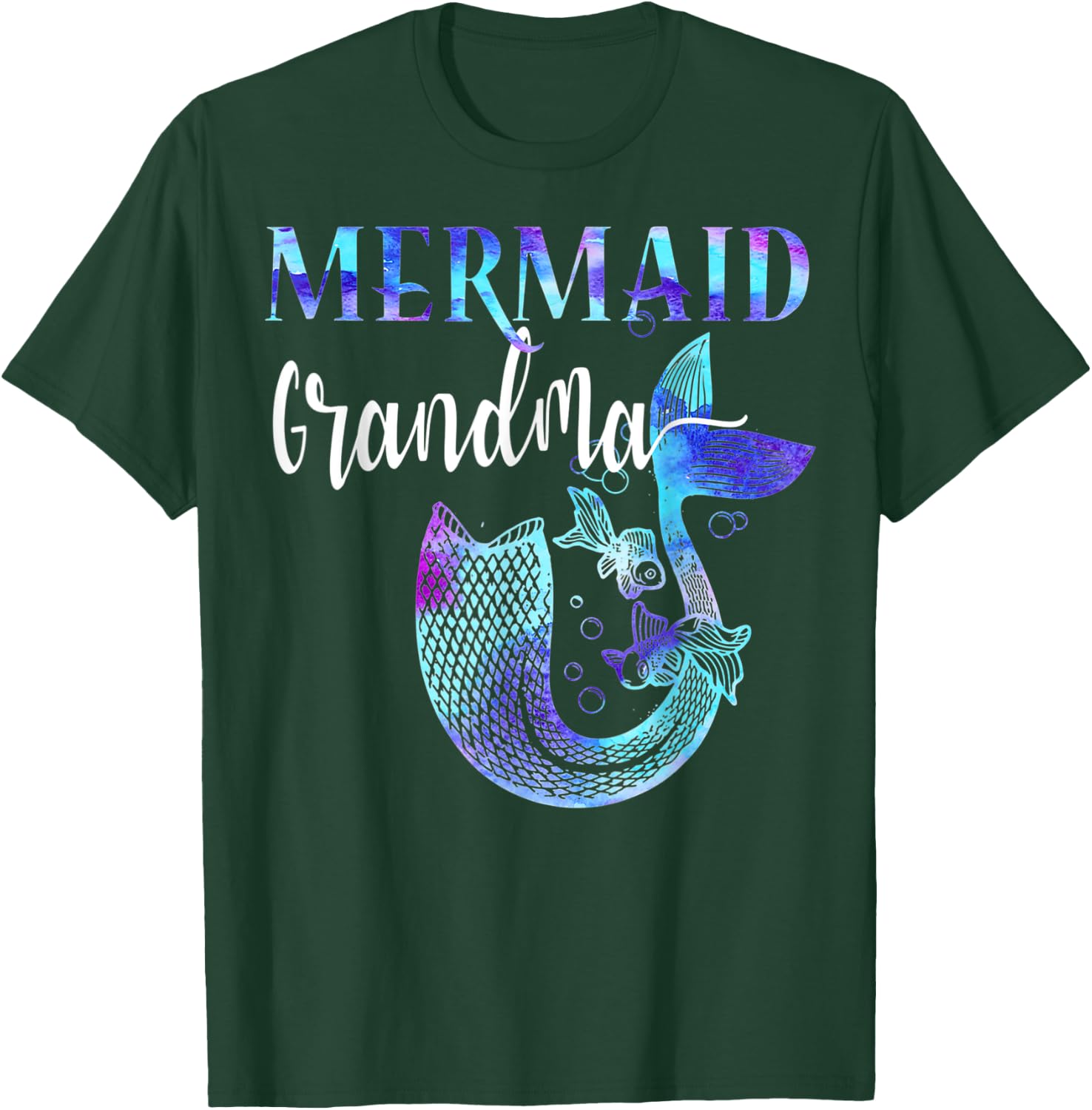 Girl Birthday Party Outfit Grandma Mermaid Grandma Shirt T-Shirt - T-Shirt | Forest