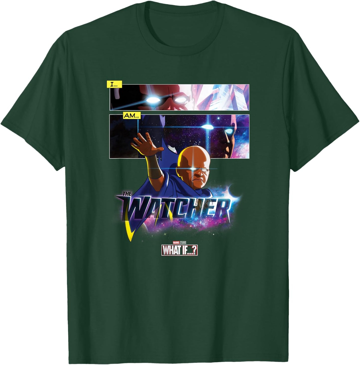 Marvel What If The Watcher Reaching Out Comic Panels T-Shirt - T-Shirt | Forest