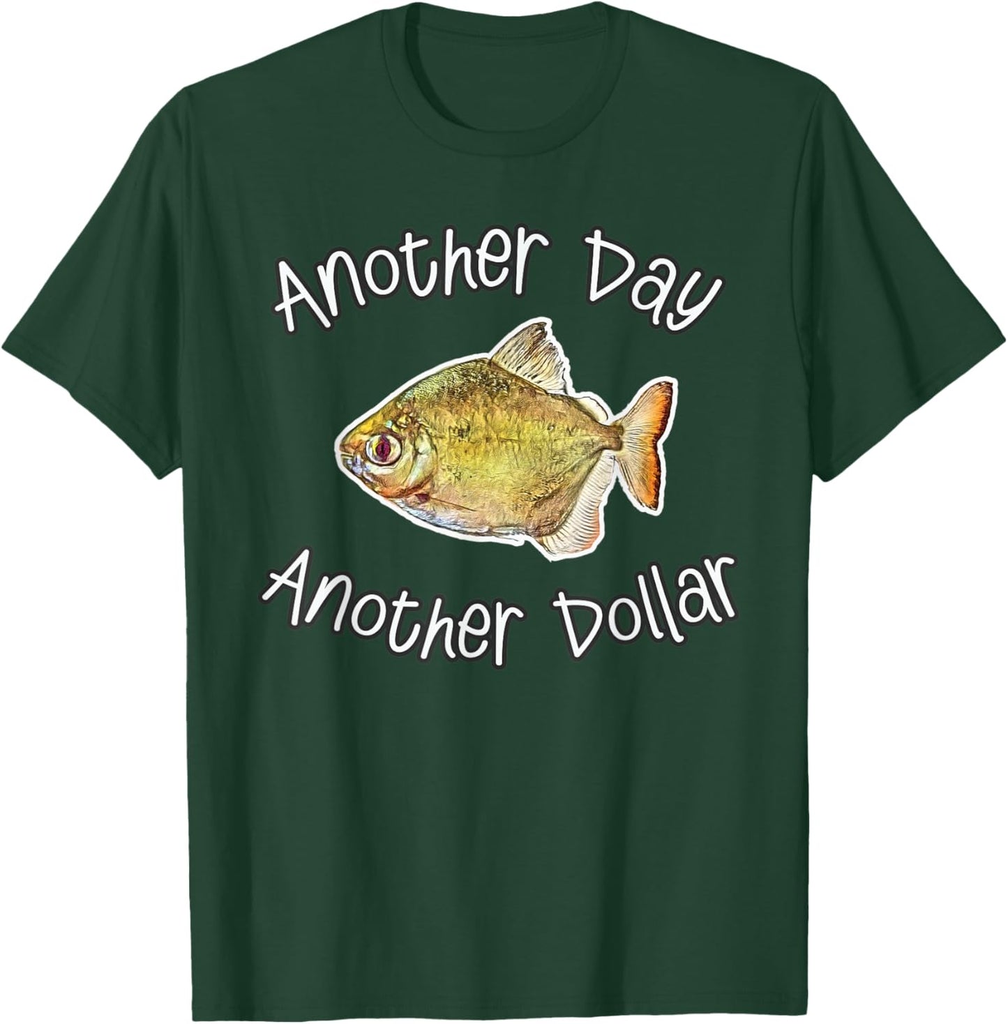 Aquarium Silver Dollar Fish Tank Keeper T-Shirt - T-Shirt | Forest