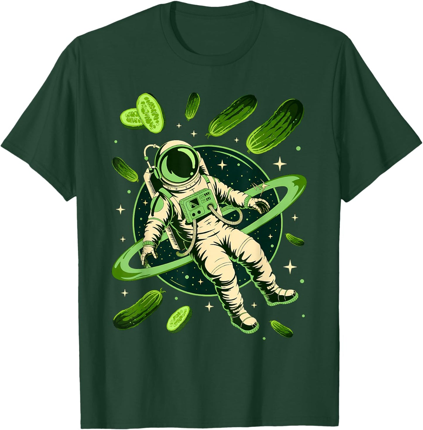 Space Astronaut Pickle T-Shirt - T-Shirt | Forest