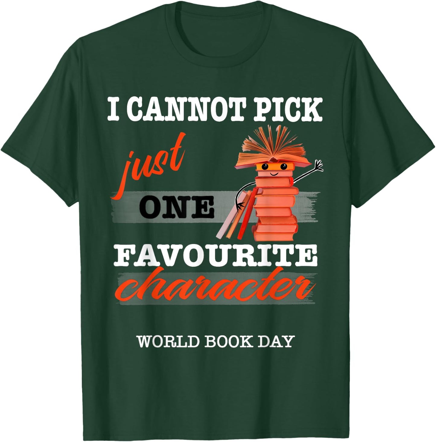 World Book Day, Cute Book Character T-Shirt - T-Shirt | Forest