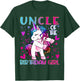 Uncle of the Birthday Girl Flossing Unicorn Uncle Gifts T-Shirt - T-Shirt | Forest