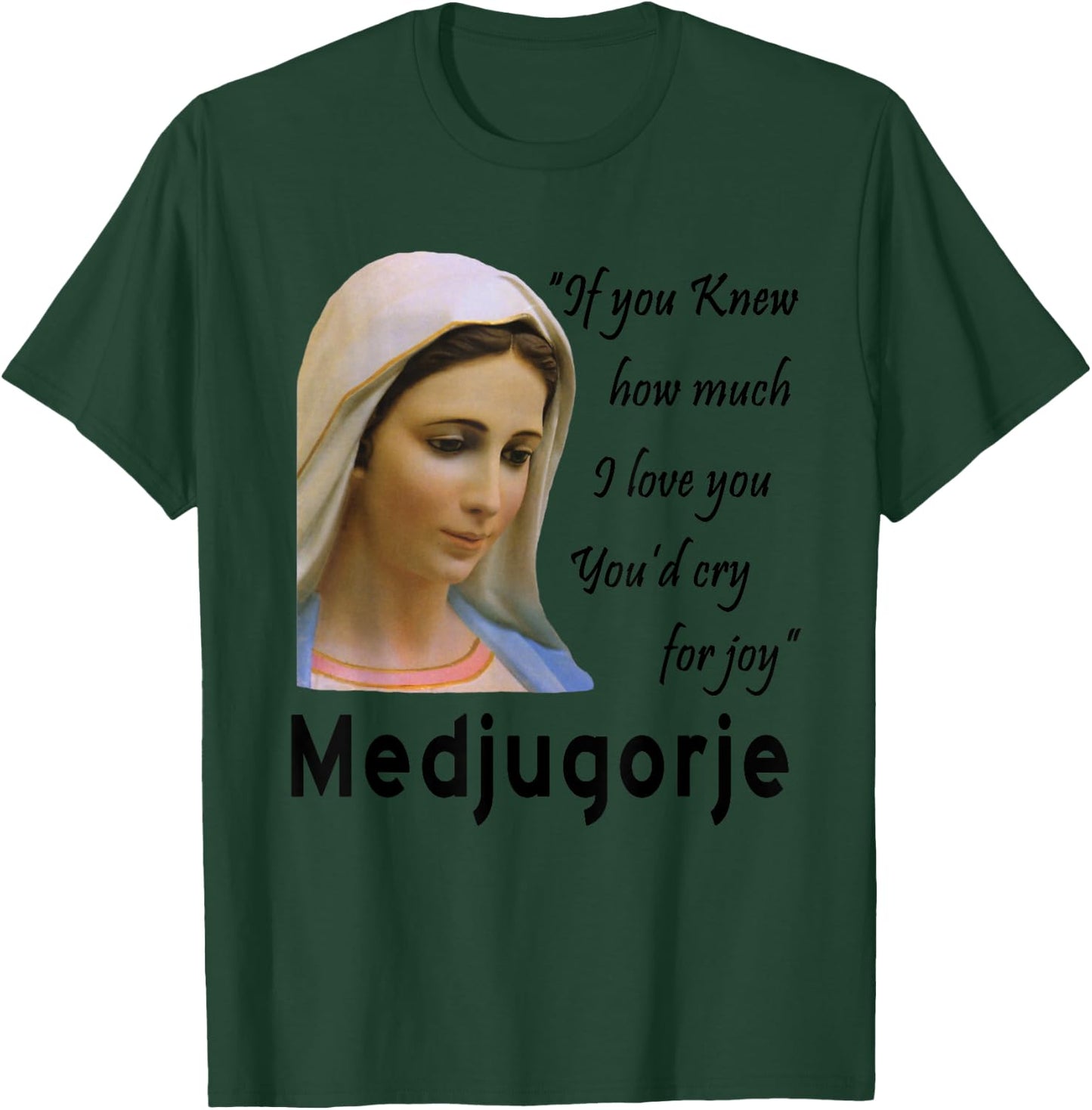 Our Lady Queen Of Peace Shirt Virgin Mary Queen of Peace T-Shirt - T-Shirt | Forest