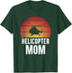 Helicopter Mom Women Girls Aircraft Helicopter Pilot T-Shirt - T-Shirt | Forest