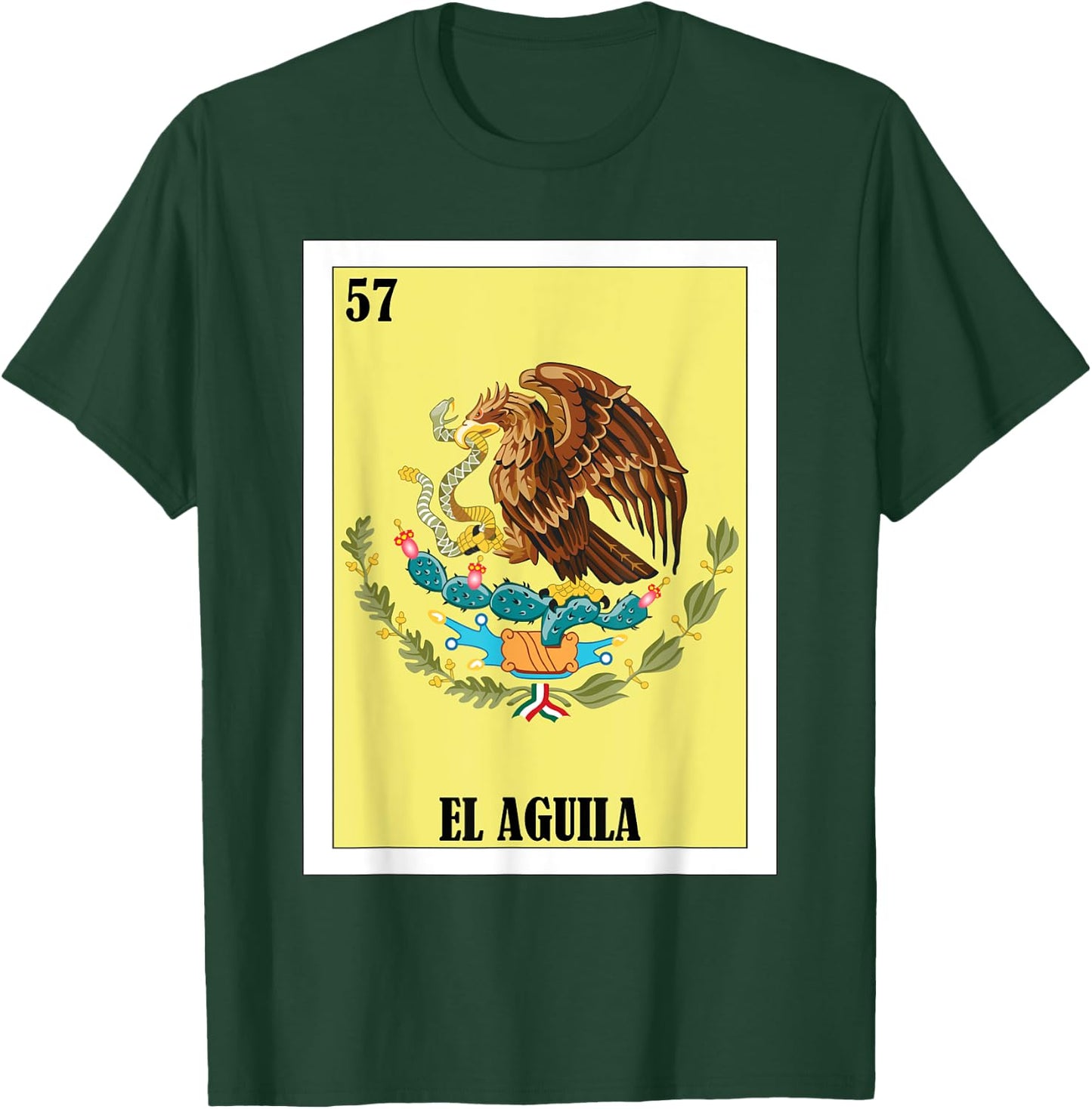 Funny Mexican Flag Design - El Aguila T-Shirt - T-Shirt | Forest