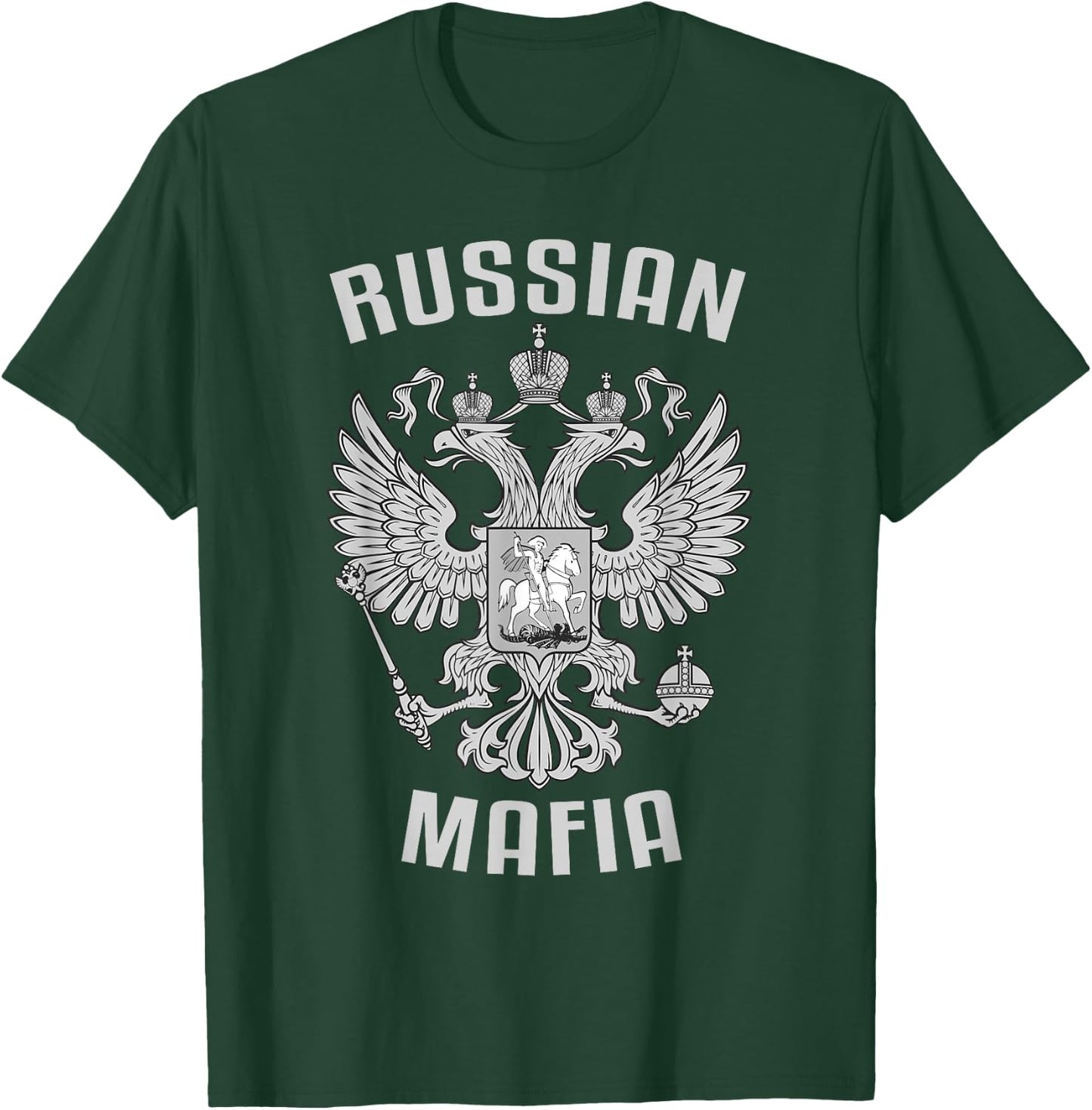 Russian Mafia Russia Eagle T-Shirt - T-Shirt | Forest