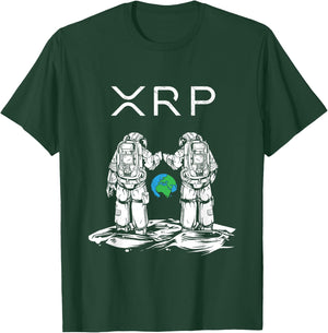 XRP Moon Merch Cryptocurrency Crypto Currency Merchandise T-Shirt - T-Shirt | Forest
