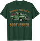 Retro Moonshiner Heritage Store Vintage Support Your Local Bootlegger Funny Moonshine T-Shirt - T-Shirt | Forest