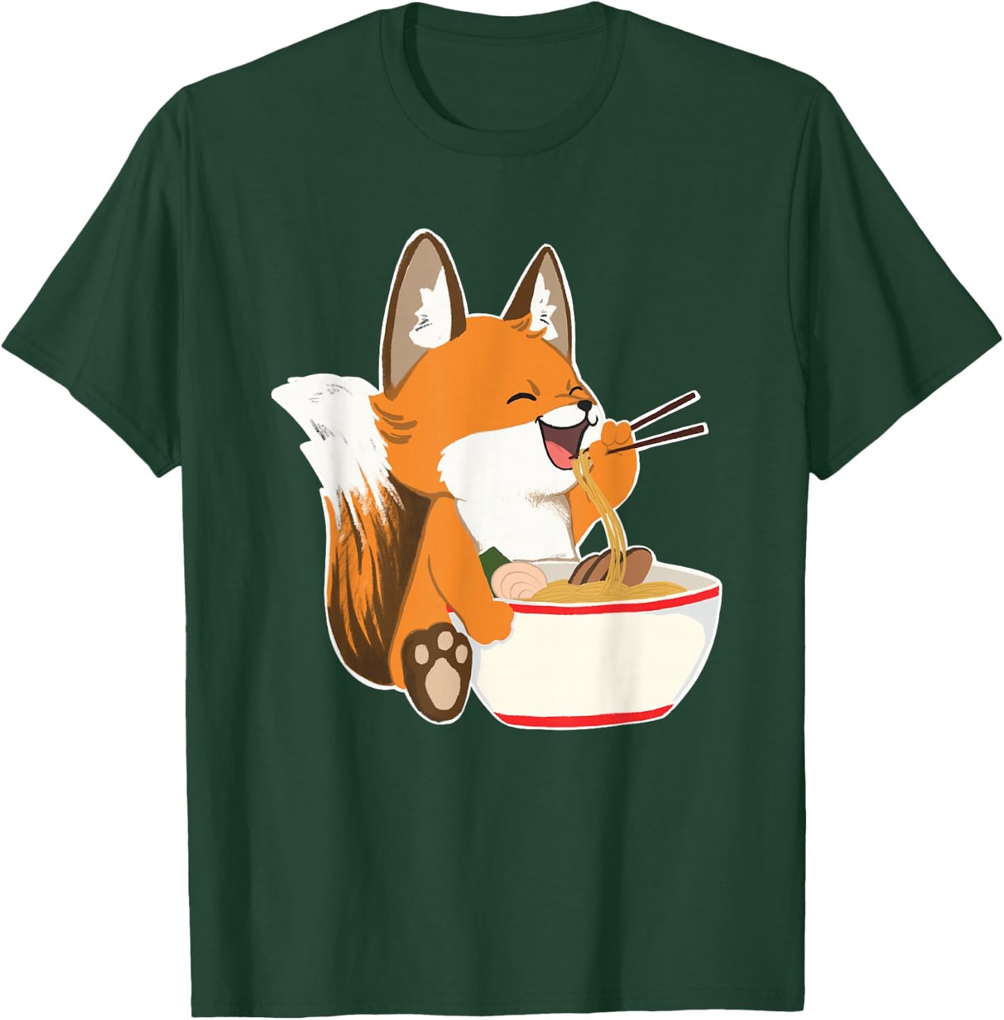 Ramen Fox - Zookeeper Wildlife Lover T-Shirt - T-Shirt | Forest