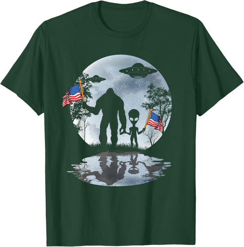 Alien Bigfoot Sasquatch UFO Extraterrestrial Kids Men