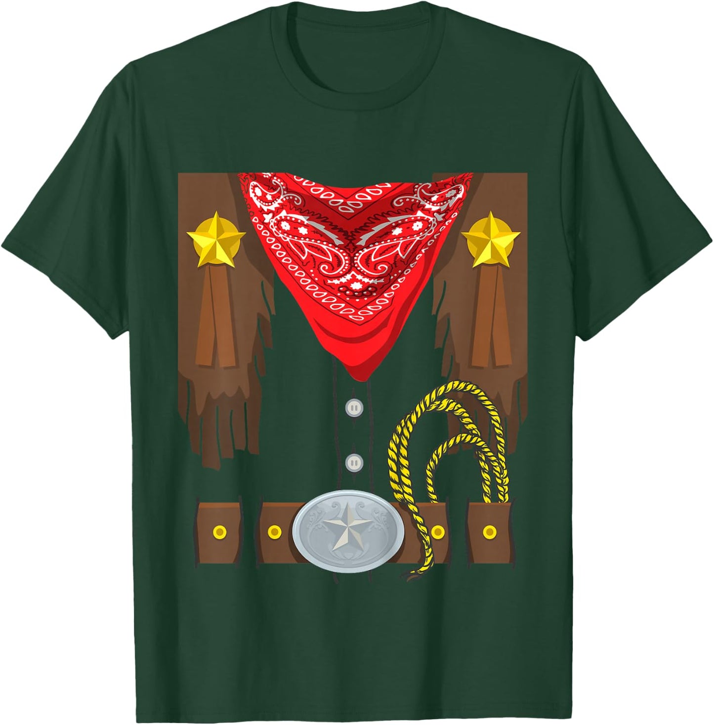 Kids Rodeo Outfit Halloween Costume Kids Cowboy T-Shirt - T-Shirt | Forest
