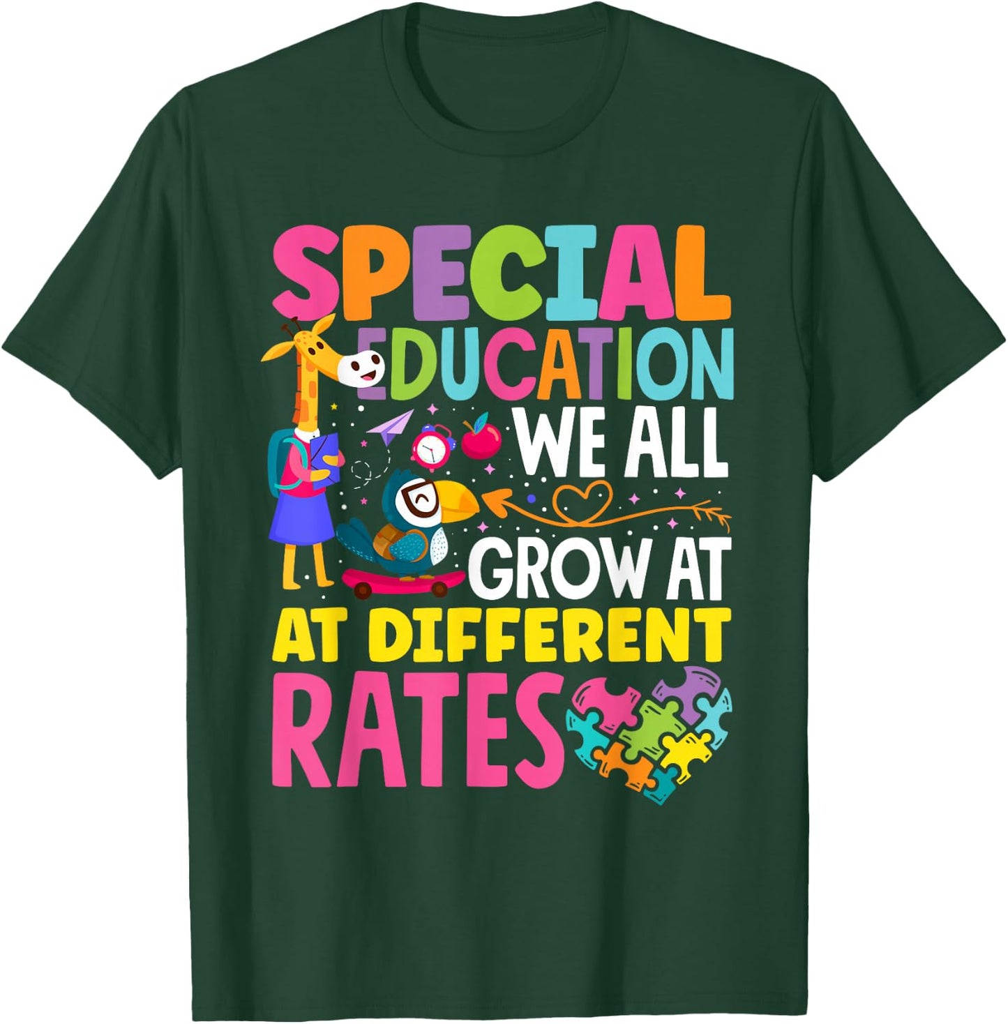 Paraeducator Paraprofessional SPED Teacher Special Education T-Shirt - T-Shirt | Forest