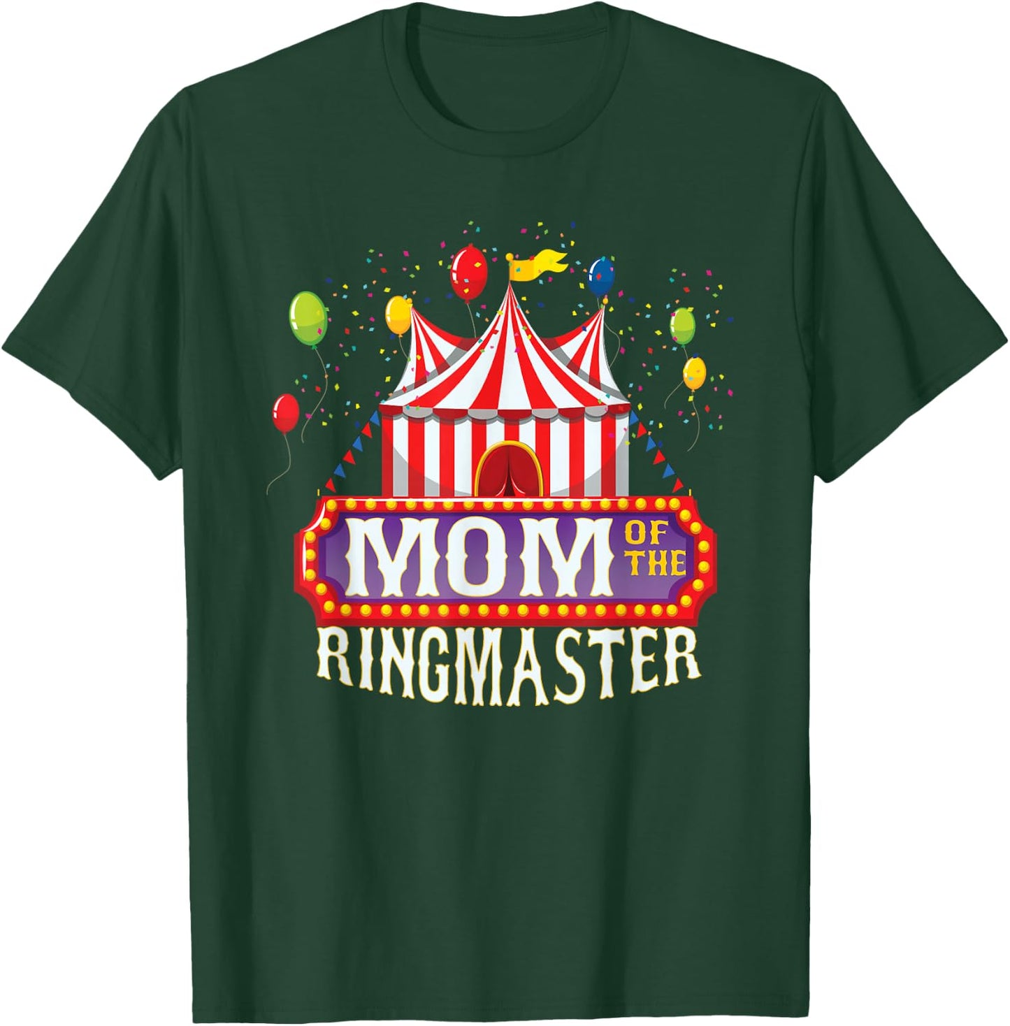 Mom Of The Birthday Ringmaster Kids Circus Party B-day T-Shirt - T-Shirt | Forest