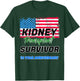 Kidney Transplant Survivor 10 Year Anniversary Tenth patient T-Shirt - T-Shirt | Forest