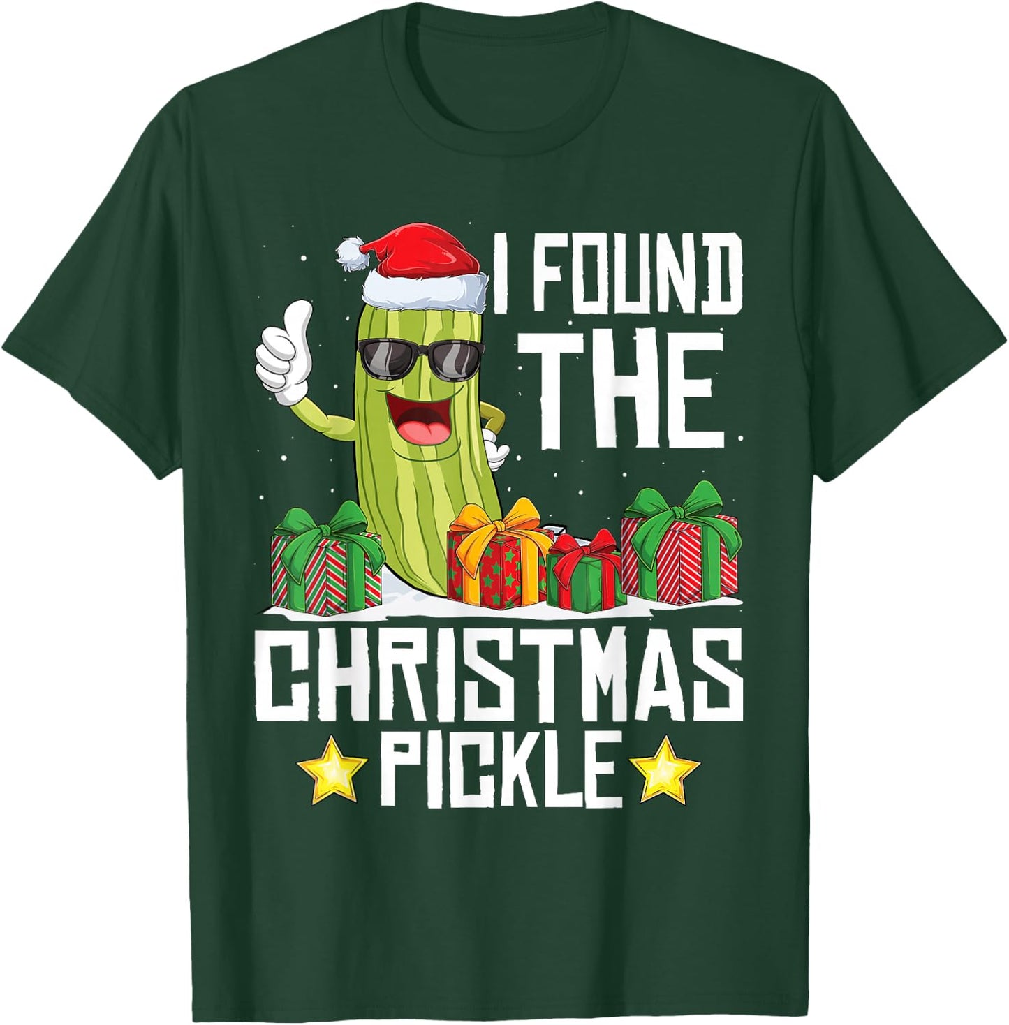 I Found The Christmas Pickle Funny Pickle Dabbing Dill T-Shirt - T-Shirt | Forest