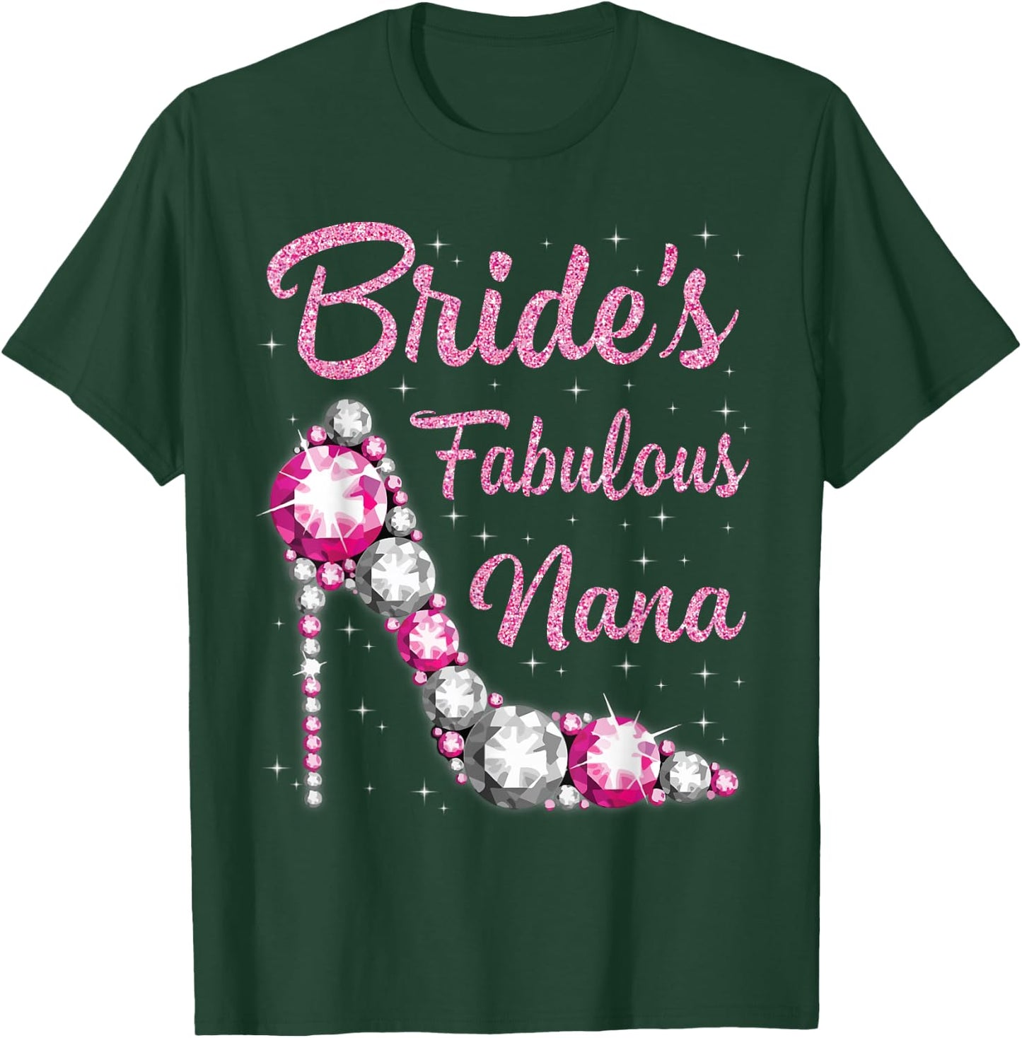 Nana's Fabulous Bride Happy Wedding Married Day Vintage T-Shirt - T-Shirt | Forest