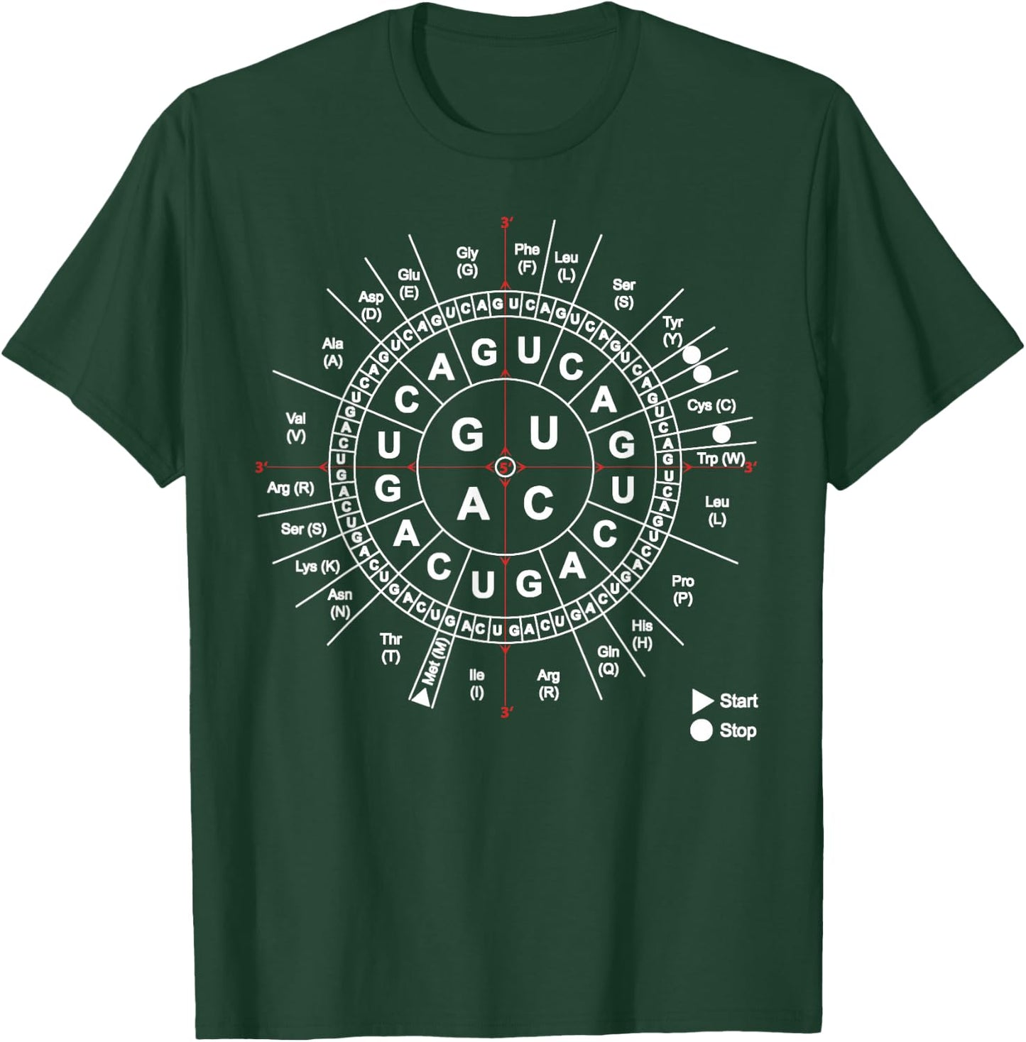 Genetics Genetic Sun Biology Biochemistry Biochemist Science T-Shirt - T-Shirt | Forest