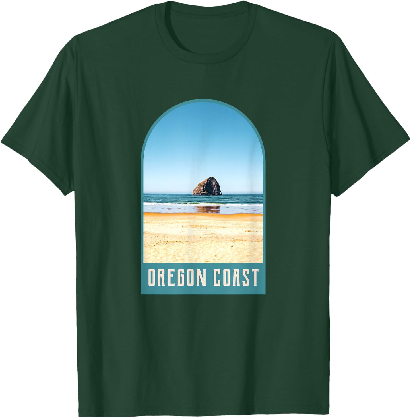 Oregon Coast Beach Views-Pacific Northwest Travel T-Shirt - T-Shirt | Forest