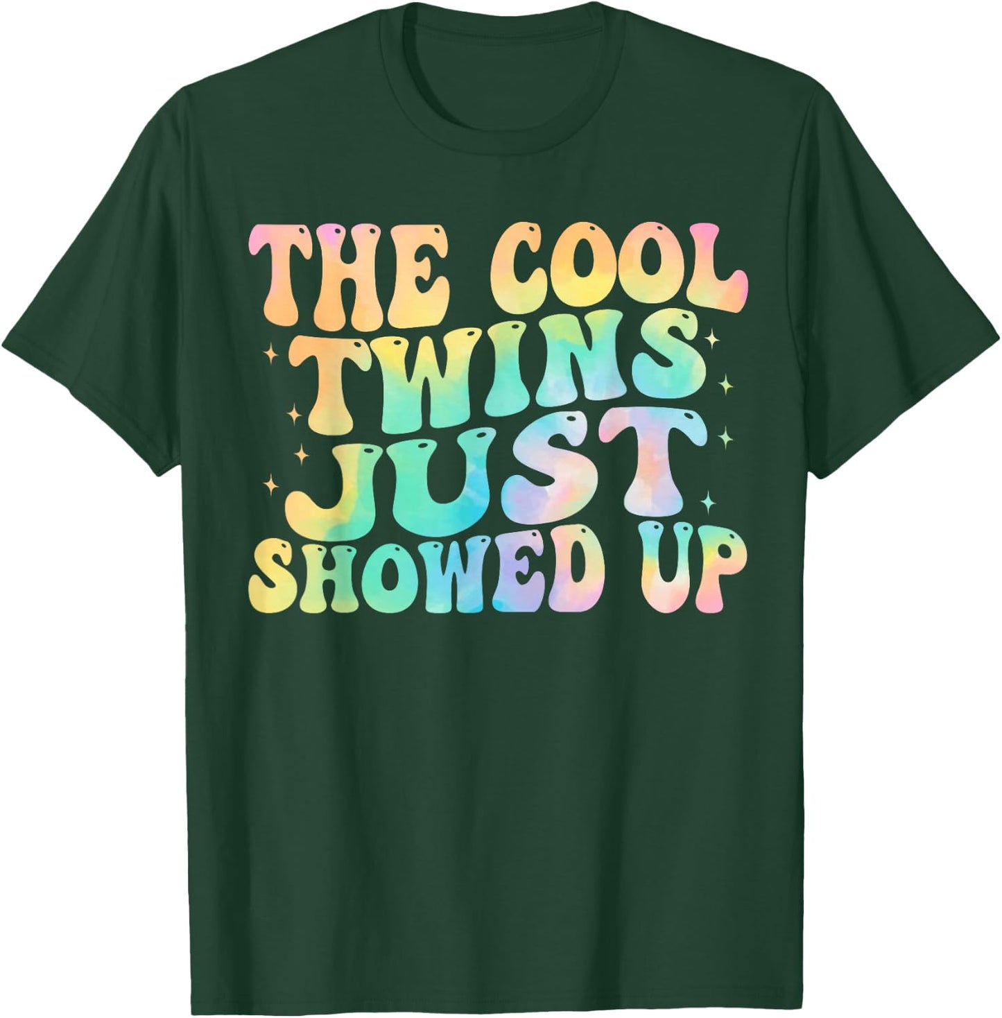 The Cool Twins Just Showed Up birthday twins matching T-Shirt - T-Shirt | Forest