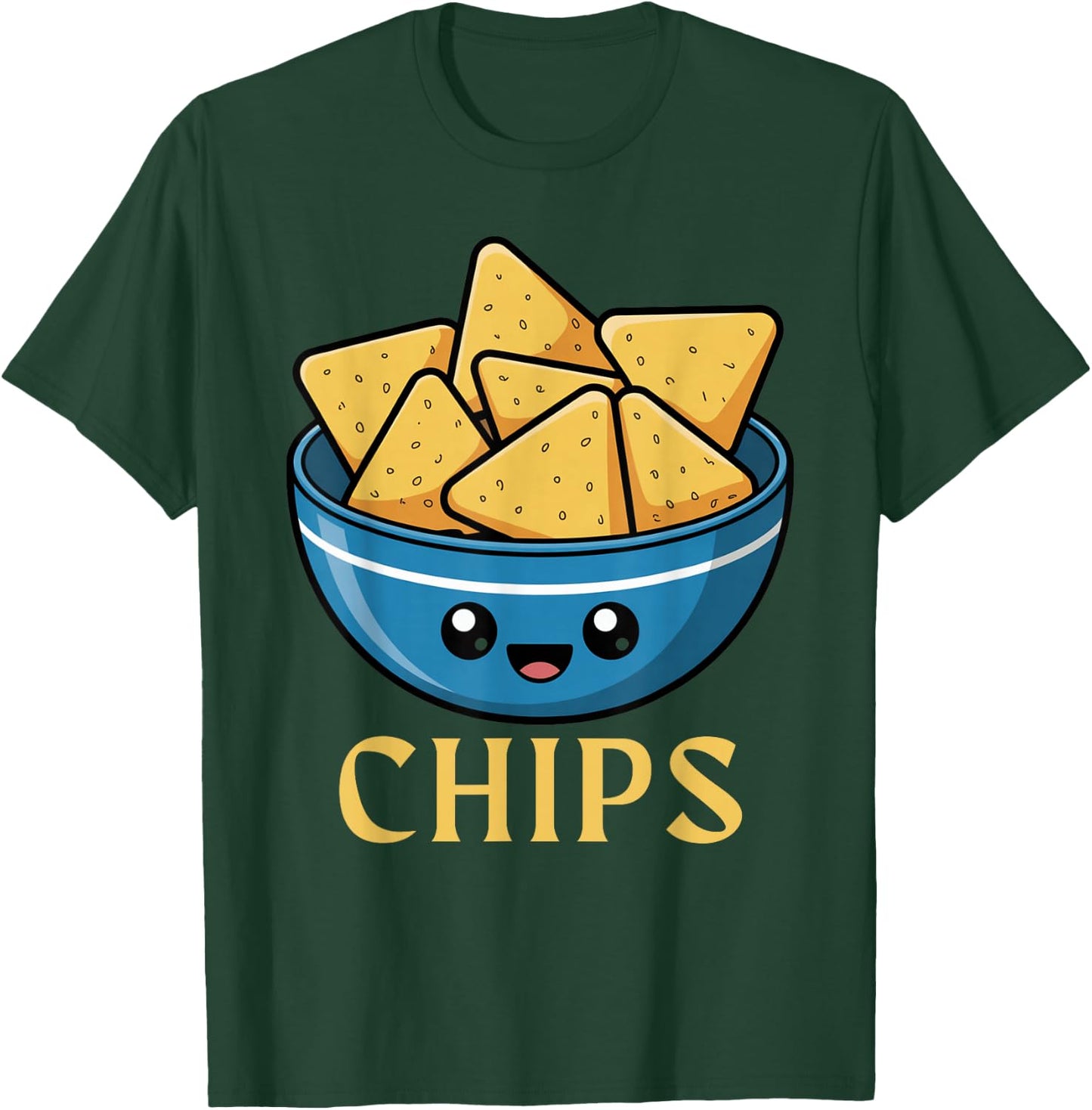 Chips Bowl Salsa Couple Nacho Kawaii Halloween Costume T-Shirt - T-Shirt | Forest